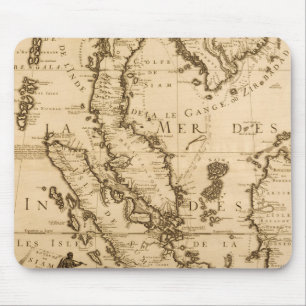 Antik karta av South East Asia 1687 Musmatta