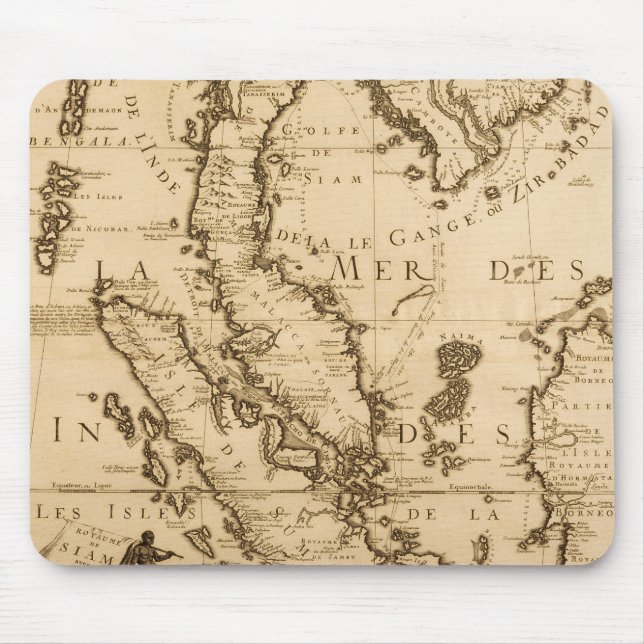 Antik karta av South East Asia | 1687 Musmatta (Framsidan)