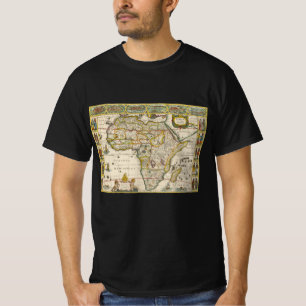 Antik karta över Afrika av Hondius och Jansson T Shirt