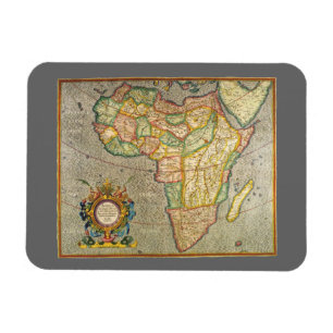 Antik karta över Afrika från Gamla Världen av Gera Magnet
