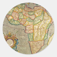 Antik karta över Afrika från Gamla Världen av Gera