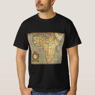 Antik karta över Afrika från Gamla Världen av Gera Tee