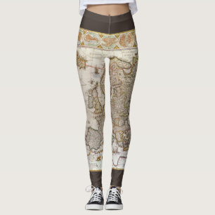 Antik karta över Europa av Willem Jansz Blaeu, cir Leggings