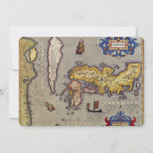 Antik karta över Japan av Mercator och Hondius