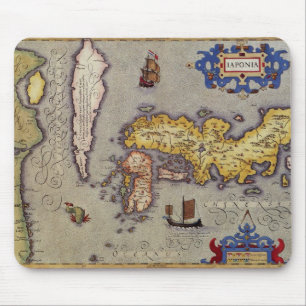 Antik karta över Japan av Mercator och Hondius Musmatta