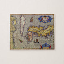 Antik karta över Japan av Mercator och Hondius