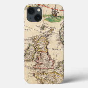 Antik karta över Storbritannien