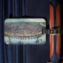 Antik Karta Saint Louis Missouri Mississippifloden