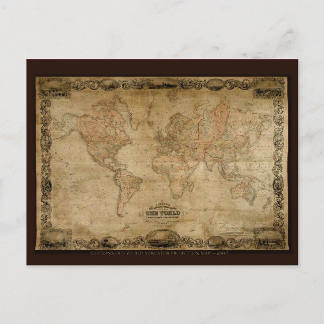 Antik kartserie vykort (Framsida)