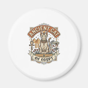 Antik Katt Från Egypten Katt Antikken Egypten Vint Magnet