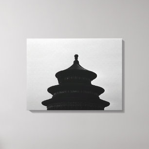 Antik Kina Peking Himlens tempel Canvastryck