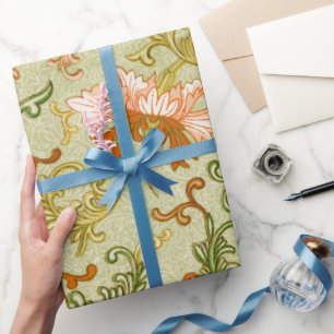 Antik kinesisk prydnad Jones blommor Presentpapper