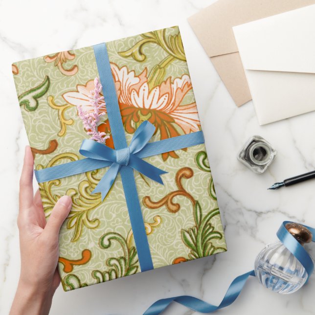 Antik kinesisk prydnad Jones blommor Presentpapper (Gifting)