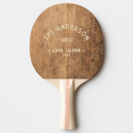 Antik Klyvblock Gammalt Strand Familjenamn Pingisracket