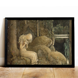Antik konst John Bauer Gnomer och troll Poster