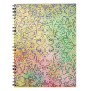 Antik konst Ornament mönster för din design Anteckningsbok Med Spiral