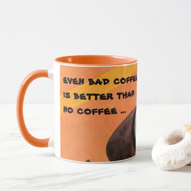 Antik kopp kaffe, fat, sked, retro diner (Med munk)