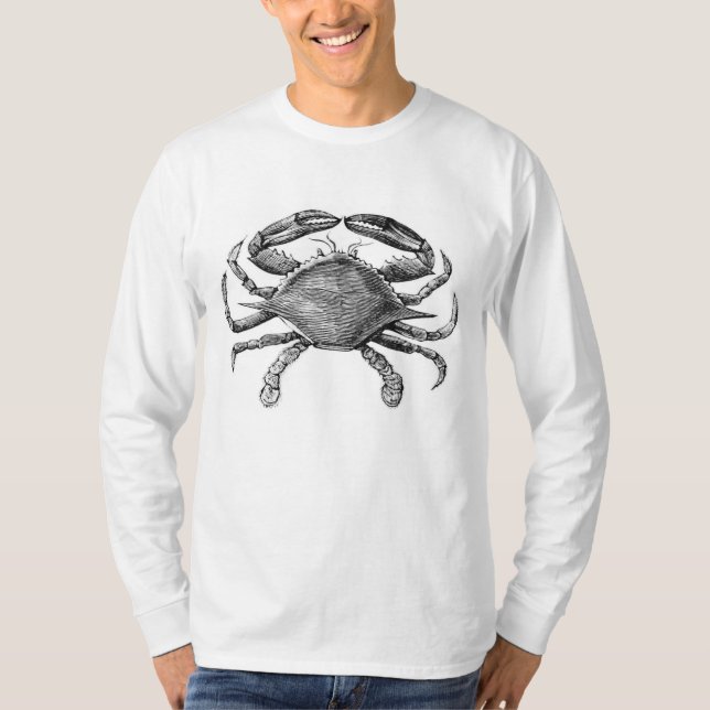 Antik krabbteckning tee (Framsida)