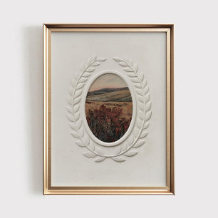 Antik Landskapsvy i Moody-stil, Utskriftbart Vinta Poster