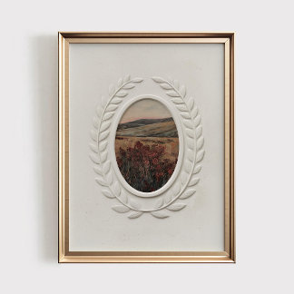Antik Landskapsvy i Moody-stil, Utskriftbart Vinta Poster