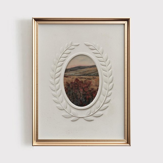 Antik Landskapsvy i Moody-stil, Utskriftbart Vinta Poster (Skapare uppladdad)