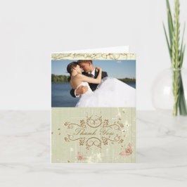 Antik lantlig rustik krämbröllop tack