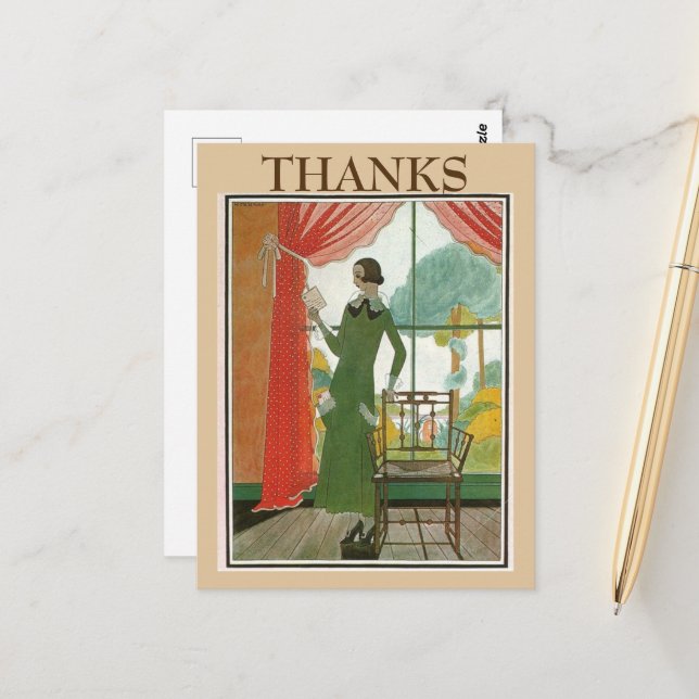 Antik läsning, ändra text Postkort Vykort (Fram/Back In Situ)