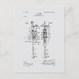 Antik leksak 1904 Patentritning Vykort
