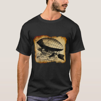 Antik litet luftskepp t-shirt