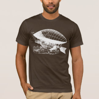 Antik litet luftskepp tee shirt