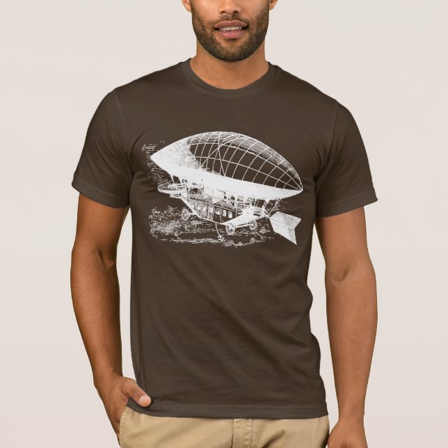Antik litet luftskepp tee shirt (Framsida)