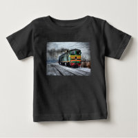 Antik Lokomotiv Ångmaskin Tåg T-Shirt