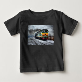 Antik Lokomotiv Ångmaskin Tåg T-Shirt