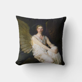 Antik målning av Abbott Handerson Thayer med ängel Kudde