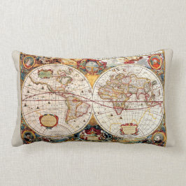 Antik medeltida historisk världskartaNova Totius Lumbarkudde