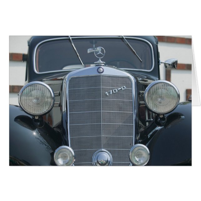 antik Mercedes 2 Hälsningskort (Framsidan Horizontal)