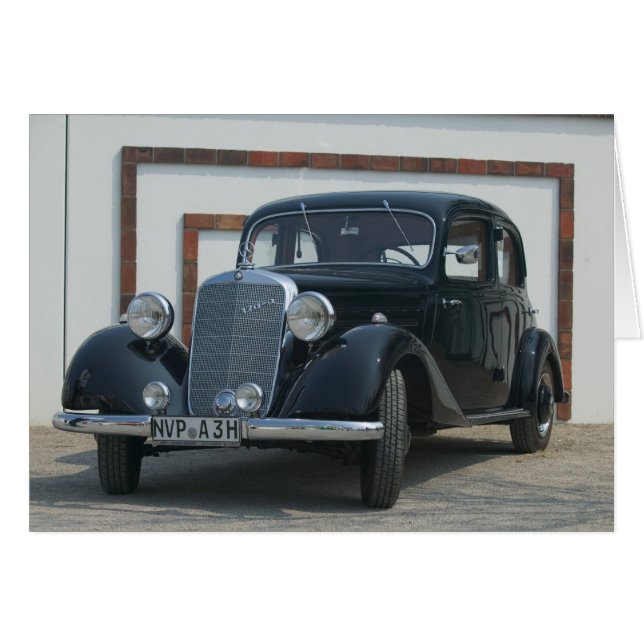 antik Mercedes 3 Hälsningskort (Framsidan Horizontal)