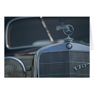 antik Mercedes 4 Hälsningskort