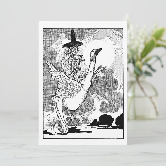 Antik Mor Gås av Charles Robinson Inbjudningar (Stående Fram)