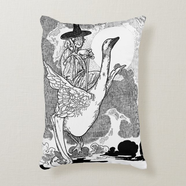 Antik Mor Gås av Charles Robinson Prydnadskudde (Framsidan(Vertikal))