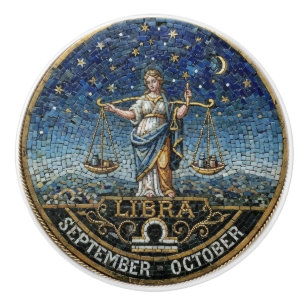 Antik mosaik Zodiak Vågen  Knopp