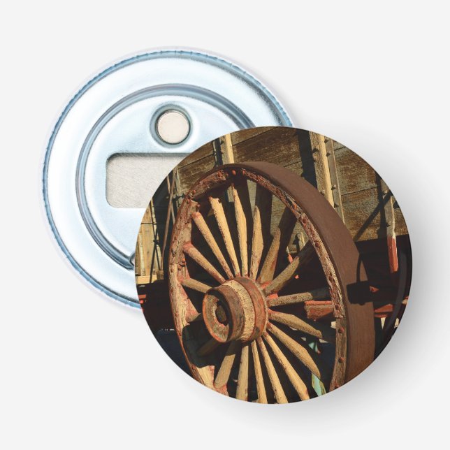 Antik muletågvagn flasköppnare (Framsidan)