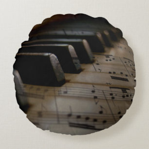 Antik musik pianotangent flash-enhet rund kudde