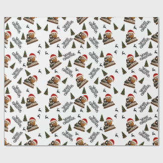 Antik nöt julklappspapper presentpapper