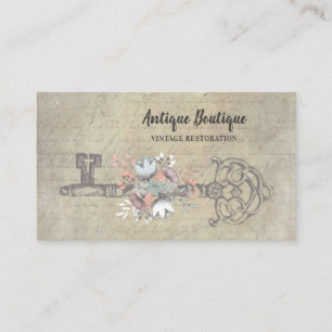 Antik Nyckel Vintage Butik Visitkort
