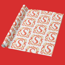 Antik ornamenterad monogram - versal S