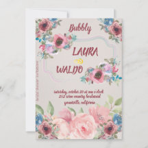 Antik Peony Pysbubbel Bröllopsdusch Folie