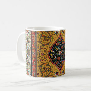 Antik persisk rik matta elegant mattor matta kaffemugg