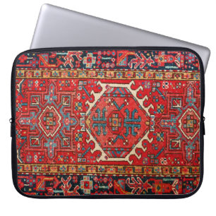 Antik persisk turkisk paisley-mönster, röd laptop fodral