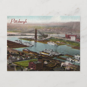 Antik Pittsburgh 1800s vykort